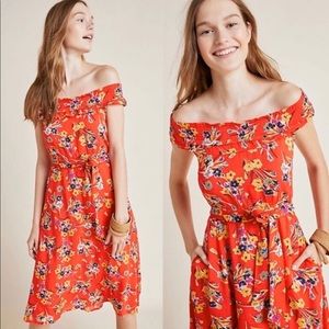 Anthropologie 52 Conversations Floral Plus Dress